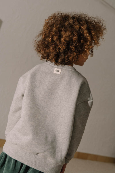 【STUDIO BOHEME】BART SWEAT-SHIRT MOTTLED GREY/one CHICK スウェット 12m,18m,24m（Sub Image-4） | Coucoubebe/ククベベ