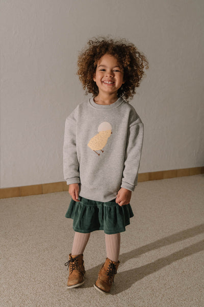 【STUDIO BOHEME】BART SWEAT-SHIRT MOTTLED GREY/one CHICK スウェット 12m,18m,24m（Sub Image-11） | Coucoubebe/ククベベ