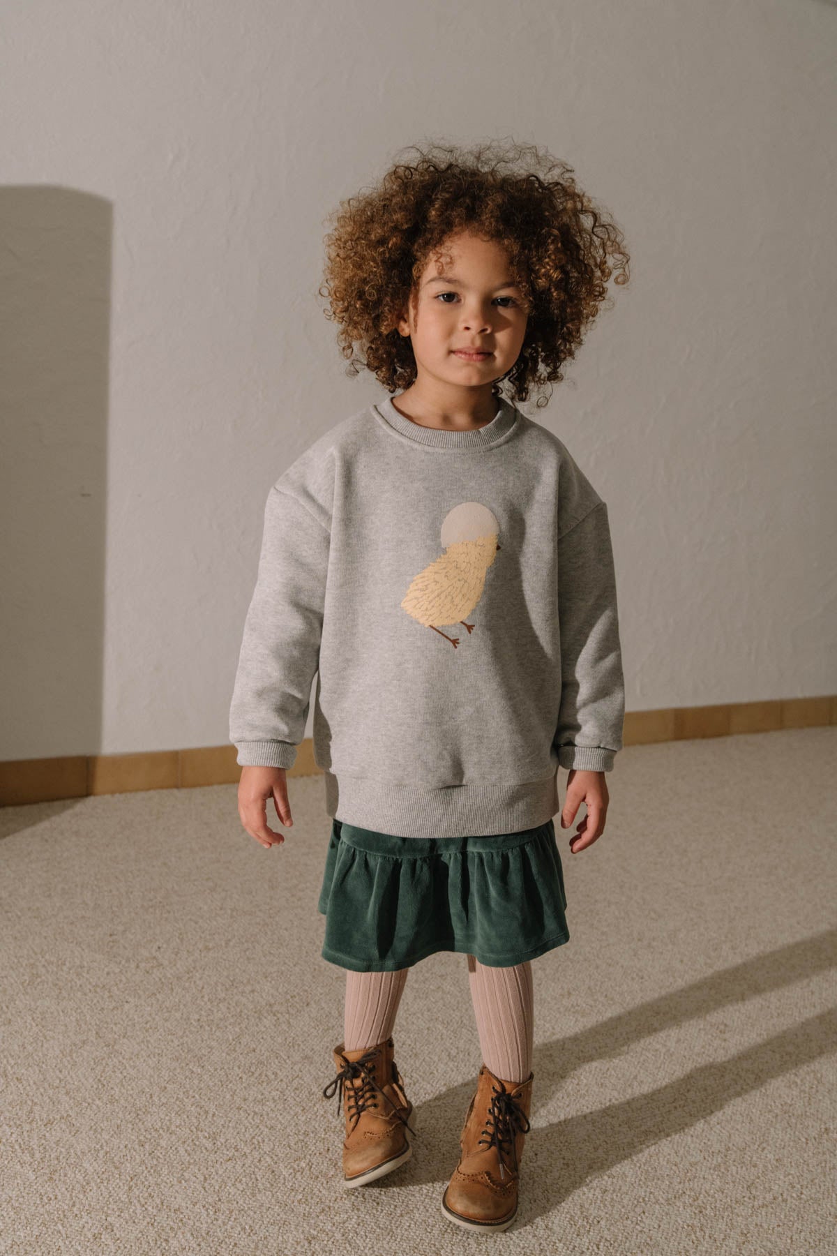 【STUDIO BOHEME】BART SWEAT-SHIRT MOTTLED GREY/one CHICK スウェット 12m,18m,24m  | Coucoubebe/ククベベ