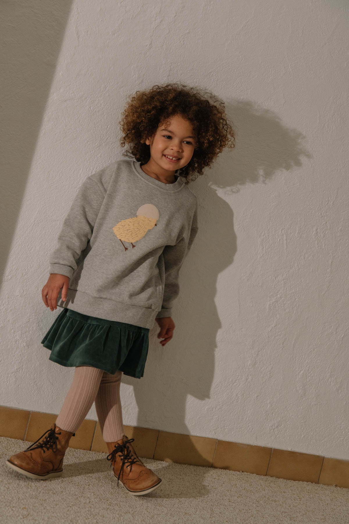 【STUDIO BOHEME】BART SWEAT-SHIRT MOTTLED GREY/one CHICK スウェット 12m,18m,24m  | Coucoubebe/ククベベ