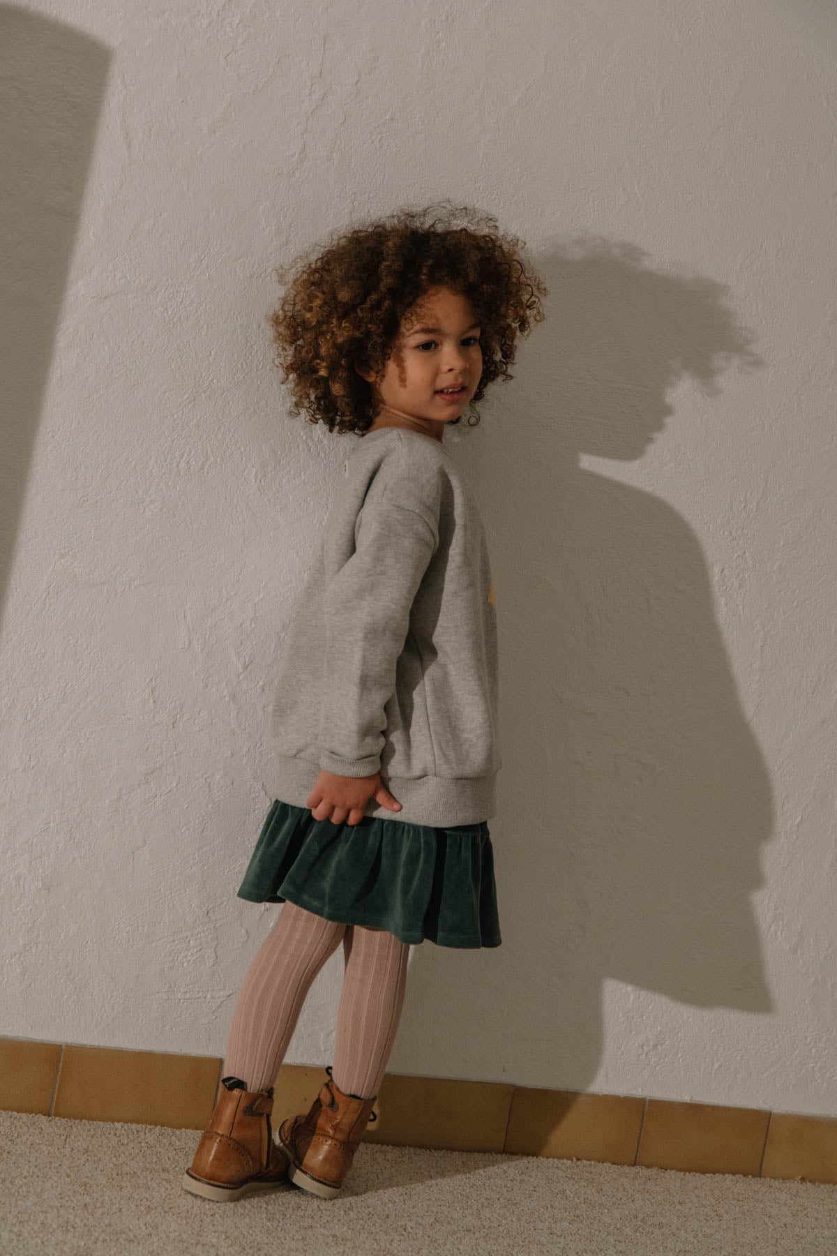 【STUDIO BOHEME】BART SWEAT-SHIRT MOTTLED GREY/one CHICK スウェット 12m,18m,24m  | Coucoubebe/ククベベ