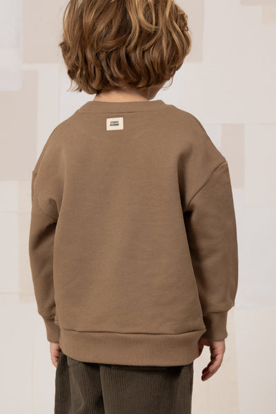 【STUDIO BOHEME】【9月上旬発送】BART SWEAT-SHIRT MOCHA/one DOG スウェット 12m,18m,24m（Sub Image-3） | Coucoubebe/ククベベ