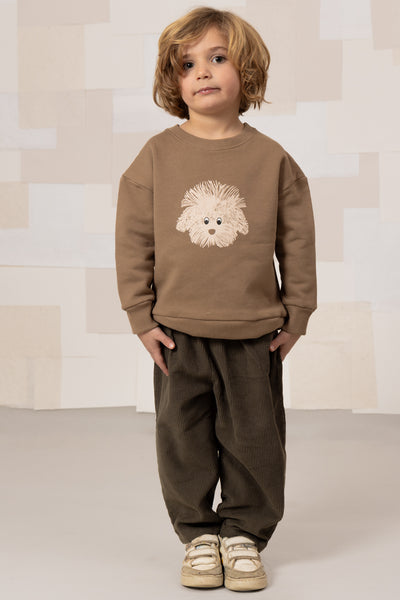 【STUDIO BOHEME】【9月上旬発送】BART SWEAT-SHIRT MOCHA/one DOG スウェット 12m,18m,24m（Sub Image-4） | Coucoubebe/ククベベ