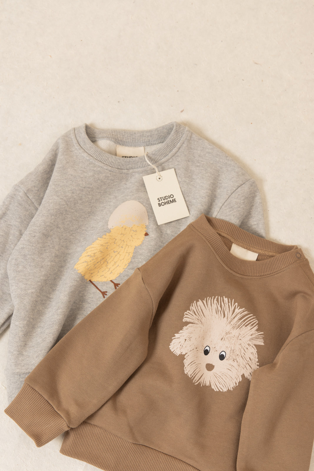 【STUDIO BOHEME】【9月上旬発送】BART SWEAT-SHIRT MOCHA/one DOG スウェット 12m,18m,24m  | Coucoubebe/ククベベ