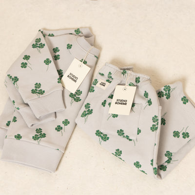 【STUDIO BOHEME】【9月上旬発送】BART SWEAT-SHIRT GREY/CLOVERS スウェット 12m,18m,24m,36m,4y（Sub Image-7） | Coucoubebe/ククベベ