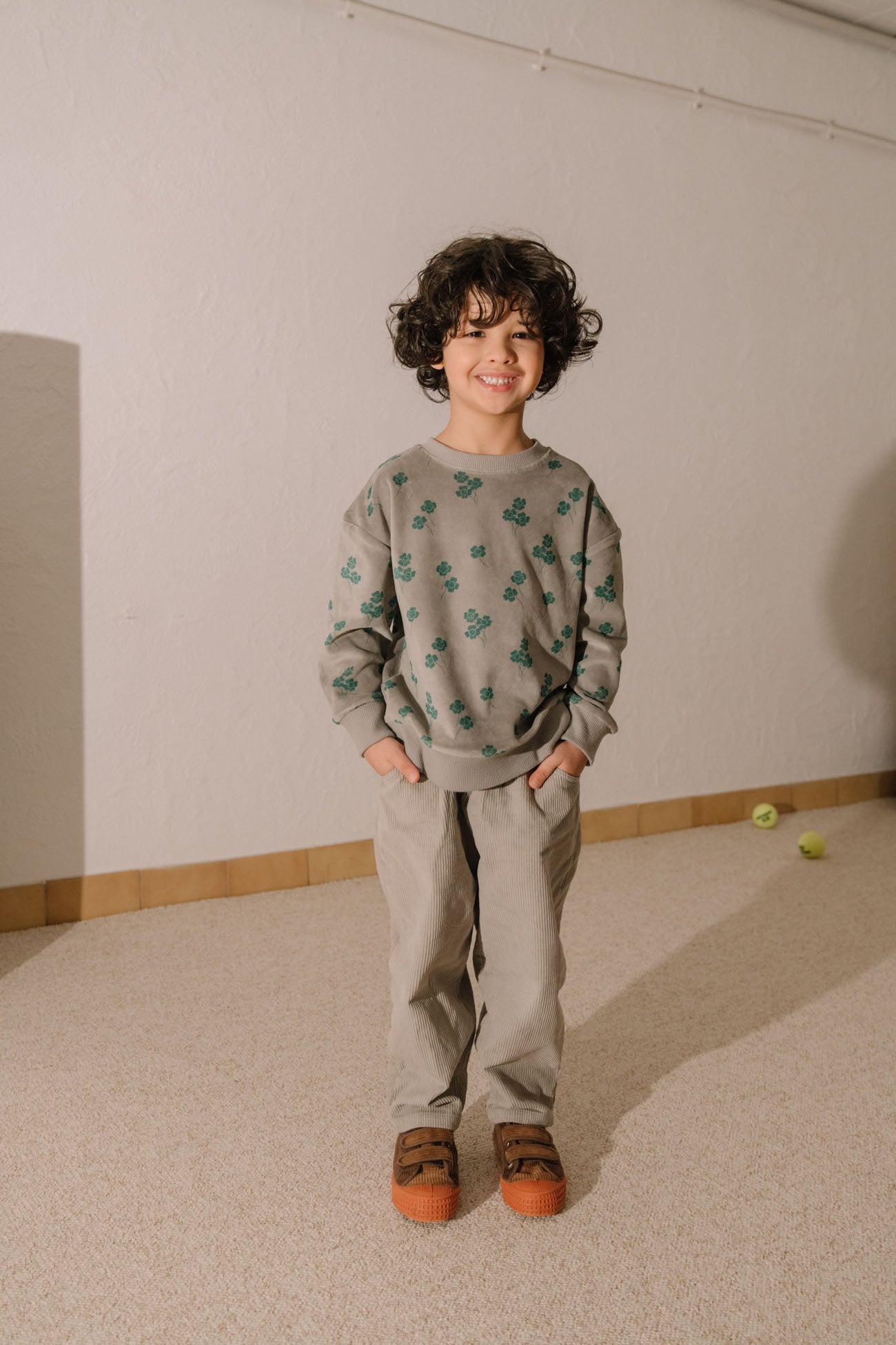【STUDIO BOHEME】【9月上旬発送】CARROT PANTS GREY パンツ 12m,18m,24m,36m,4y  | Coucoubebe/ククベベ