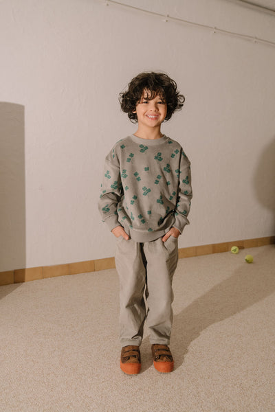 【STUDIO BOHEME】【9月上旬発送】CARROT PANTS GREY パンツ 12m,18m,24m,36m,4y（Sub Image-4） | Coucoubebe/ククベベ