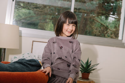 【STUDIO BOHEME】【9月上旬発送】BART SWEAT-SHIRT MAUVE/BLACKBERRIES スウェット 12m,18m,24m,36m,4y（Sub Image-6） | Coucoubebe/ククベベ