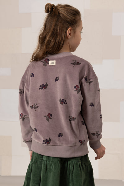 【STUDIO BOHEME】【9月上旬発送】BART SWEAT-SHIRT MAUVE/BLACKBERRIES スウェット 12m,18m,24m,36m,4y（Sub Image-5） | Coucoubebe/ククベベ