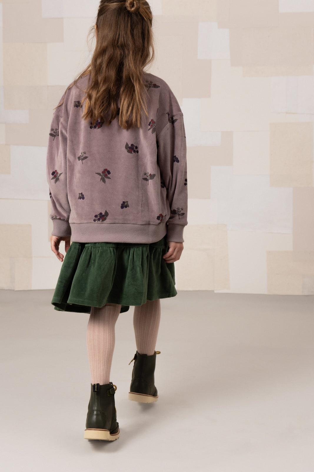 【STUDIO BOHEME】【9月上旬発送】BART SWEAT-SHIRT MAUVE/BLACKBERRIES スウェット 12m,18m,24m,36m,4y  | Coucoubebe/ククベベ