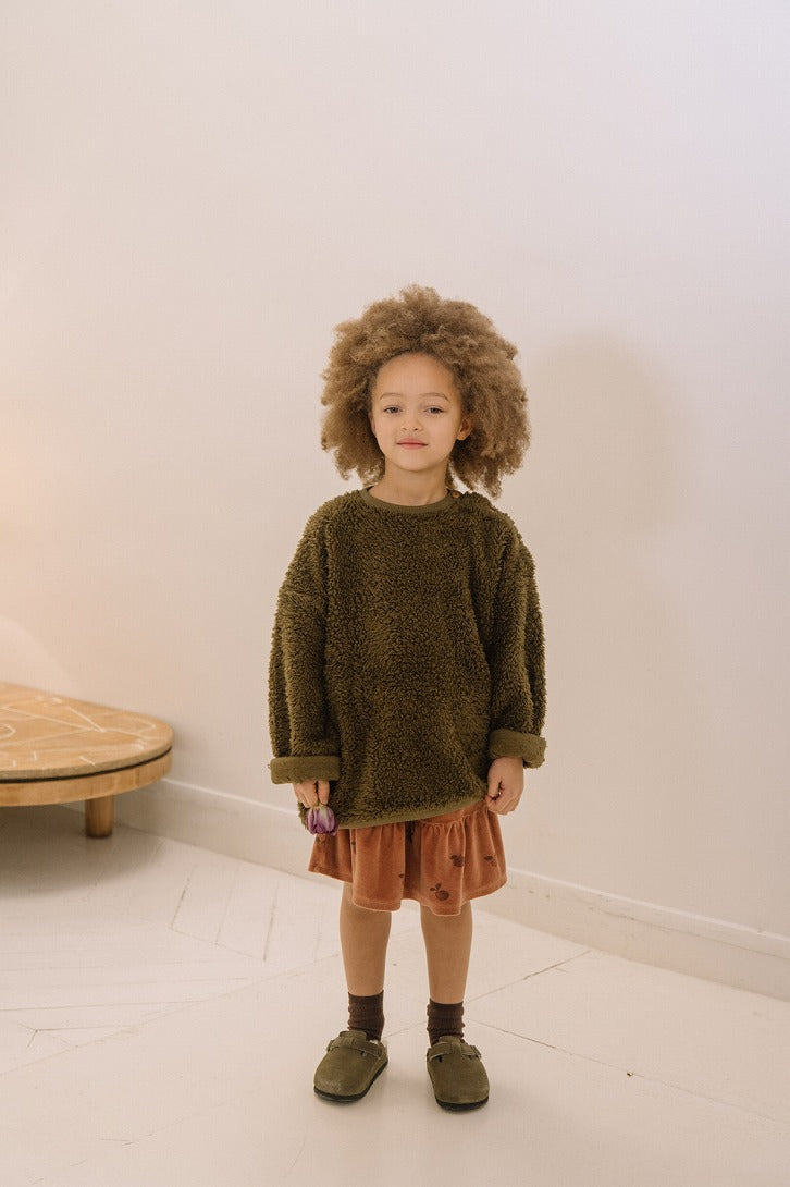 【STUDIO BOHEME】OURS SWEAT-SHIRT KAKI スウェット 12m,18m,24m,36m,4y  | Coucoubebe/ククベベ