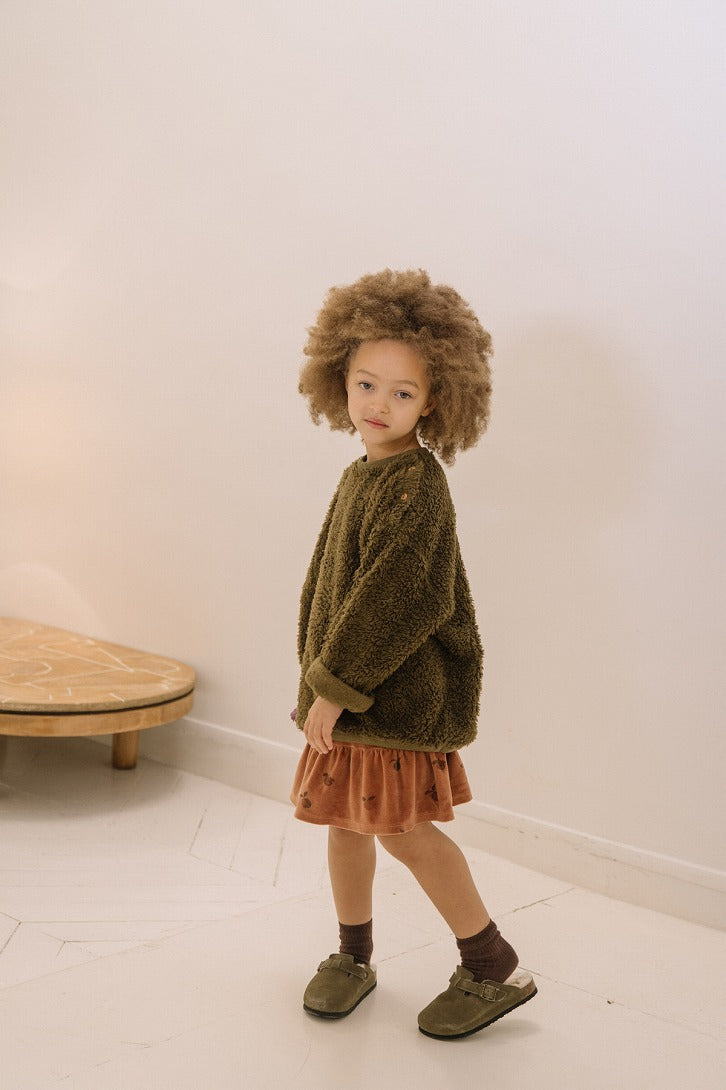 【STUDIO BOHEME】OURS SWEAT-SHIRT KAKI スウェット 12m,18m,24m,36m,4y  | Coucoubebe/ククベベ