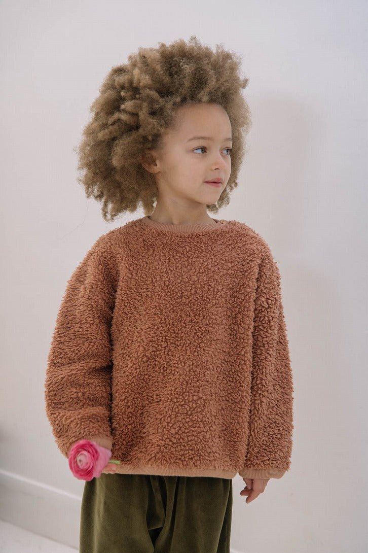 【STUDIO BOHEME】OURS SWEAT-SHIRT OLD PINK スウェット 12m,18m,24m,36m,4y  | Coucoubebe/ククベベ