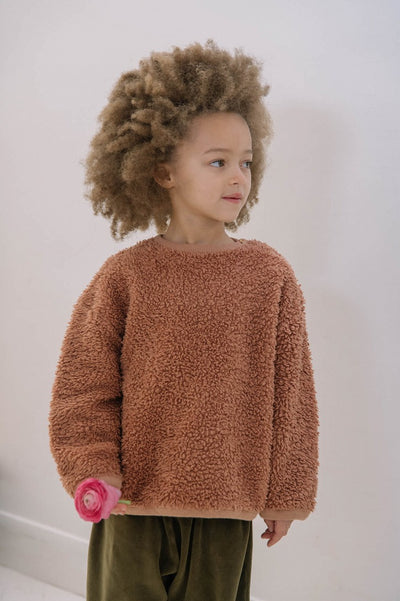 【STUDIO BOHEME】OURS SWEAT-SHIRT OLD PINK スウェット 12m,18m,24m,36m,4y（Sub Image-3） | Coucoubebe/ククベベ