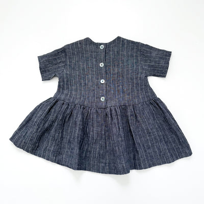 【AS WE GROW】Pocket dress Pinstriped denim ワンピース 6-18m,18-36m,3-5y（Sub Image-2） | Coucoubebe/ククベベ