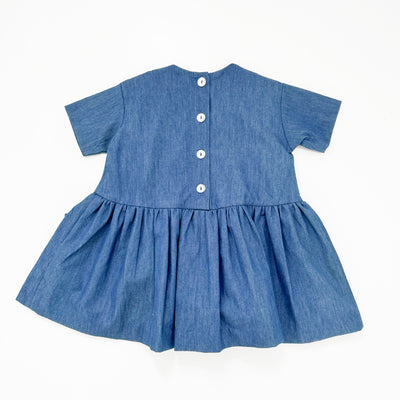 【AS WE GROW】Pocket dress Soft denim ワンピース 6-18m,18-36m,3-5y（Sub Image-2） | Coucoubebe/ククベベ