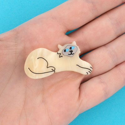 【Coucou Suzette】Siamese Cat Hair Clip シャム猫ヘアクリップ（Sub Image-3） | Coucoubebe/ククベベ