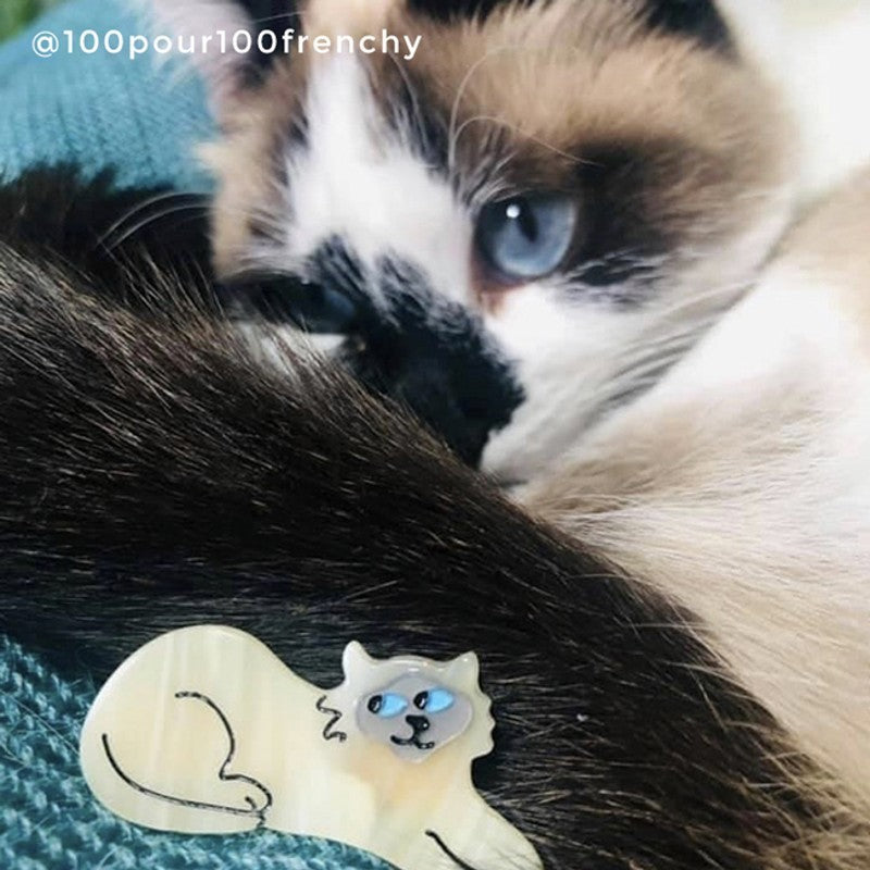 【Coucou Suzette】Siamese Cat Hair Clip シャム猫ヘアクリップ  | Coucoubebe/ククベベ