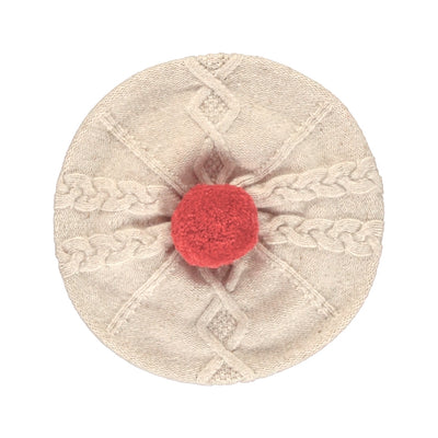 【Bebe Organic】Sienna Beret Natural Knit 帽子1,2（Sub Image-2） | Coucoubebe/ククベベ