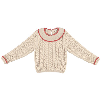 【Bebe Organic】Sienna Sweater Natural Knit セーター 2Y,4Y（Sub Image-1） | Coucoubebe/ククベベ