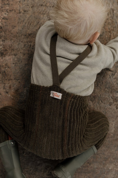 【SILLLY Silas】Granny Teddy Warmy Footless Collection SeaWeed Brown  レギンス 6-12m,1-2y,2-3y（Sub Image-2） | Coucoubebe/ククベベ