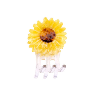 【Coucou Suzette】Sunflower Mini Hair Claw ひまわりミニヘアクロー（Sub Image-3） | Coucoubebe/ククベベ