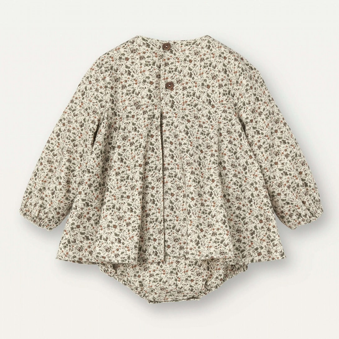 【Popelin】Floral print romper suit with bow ロンパース 12/18m,18/24m,2-3y  | Coucoubebe/ククベベ