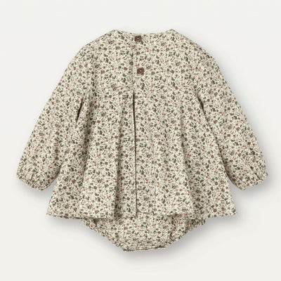 【Popelin】Floral print romper suit with bow ロンパース 12/18m,18/24m,2-3y（Sub Image-2） | Coucoubebe/ククベベ