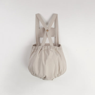 【Popelin】【30%OFF】Sand anchor motif dungarees with straps ダンガリー 9/12m,12/18m,18/24m（Sub Image-2） | Coucoubebe/ククベベ