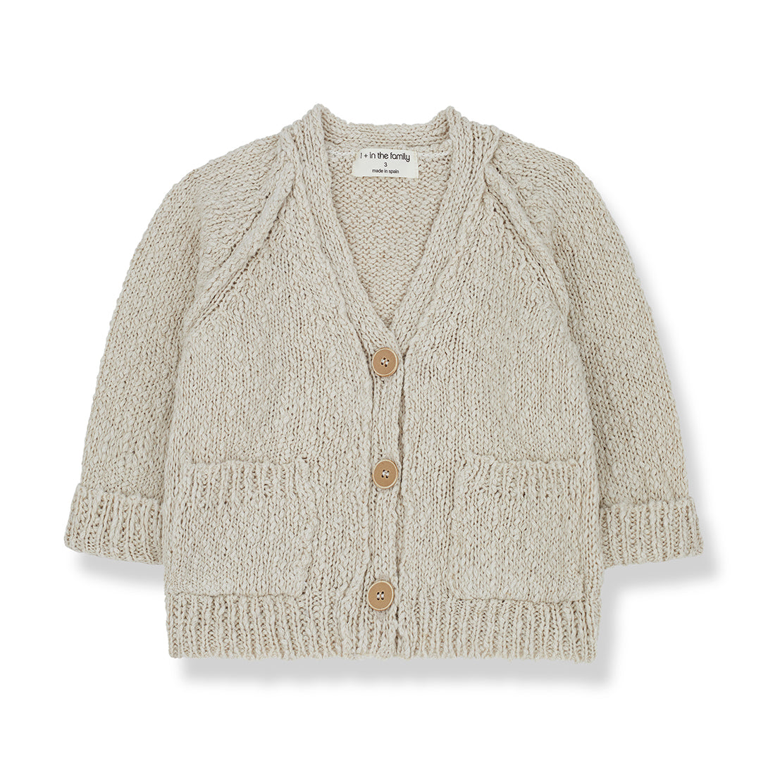 【1＋in the family】【30%OFF】TADEO natural カーディガン 12m,18m,24m  | Coucoubebe/ククベベ
