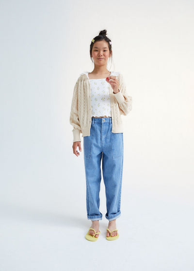 【the new society】【30%OFF】Rodney Cardigan Natural カーディガン 3y,4y,6y（Sub Image-3） | Coucoubebe/ククベベ