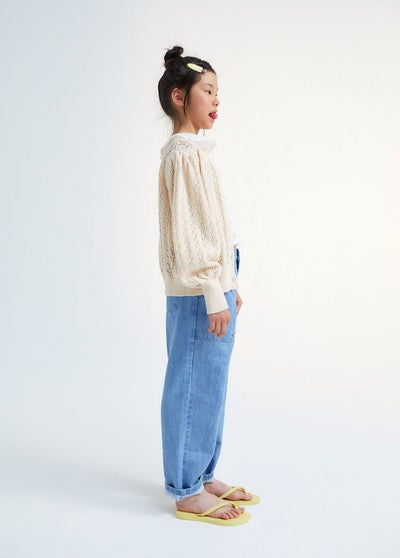 【the new society】【30%OFF】Rodney Cardigan Natural カーディガン 3y,4y,6y（Sub Image-4） | Coucoubebe/ククベベ