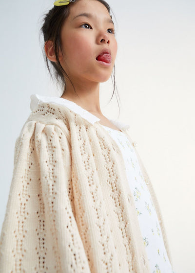 【the new society】【30%OFF】Rodney Cardigan Natural カーディガン 3y,4y,6y（Sub Image-2） | Coucoubebe/ククベベ