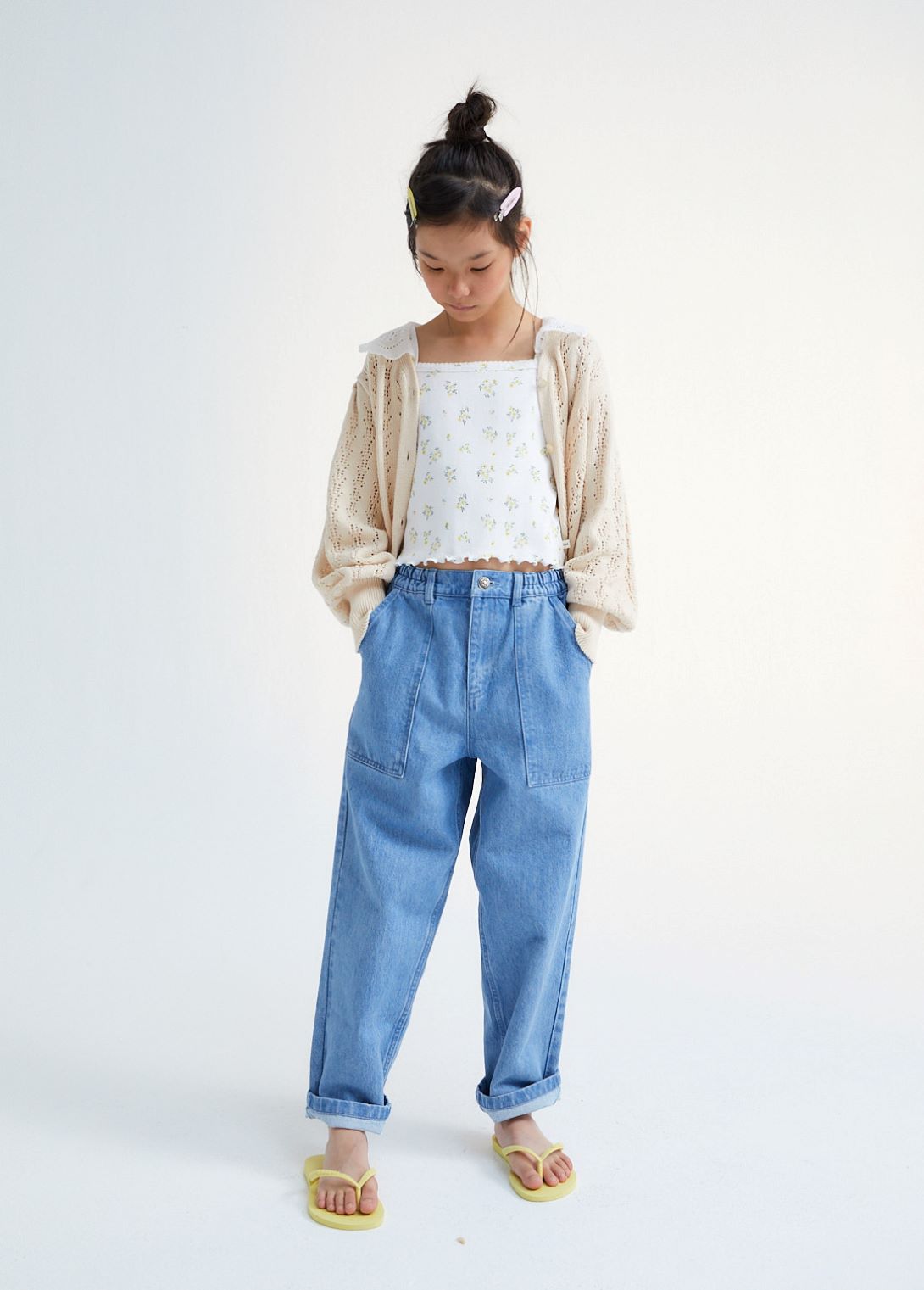 【the new society】【30%OFF】Rodney Cardigan Natural カーディガン 3y,4y,6y  | Coucoubebe/ククベベ