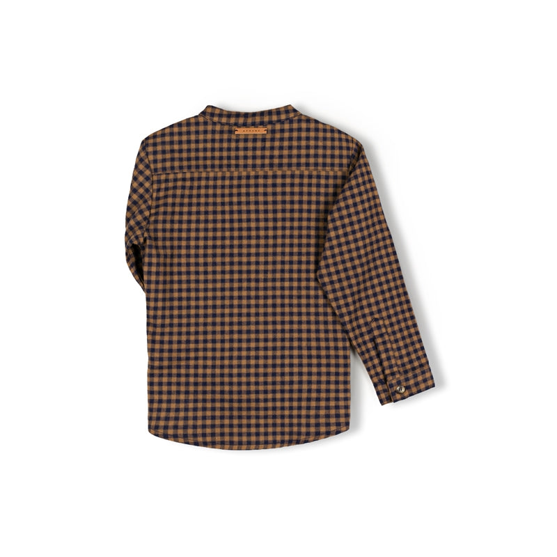【nixnut】Mao Blouse Navy Checkered ブラウス 92,98,104,110  | Coucoubebe/ククベベ