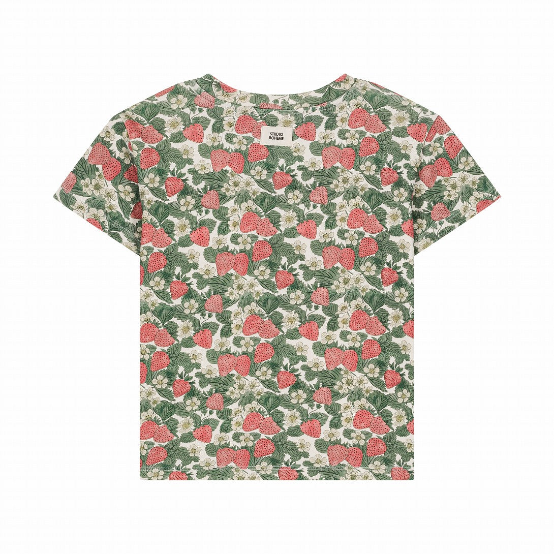 【STUDIO BOHEME】TSHIRT ESSENTIAL STRAWBERRY Tシャツ 12m,18m,24m,36m,4y  | Coucoubebe/ククベベ