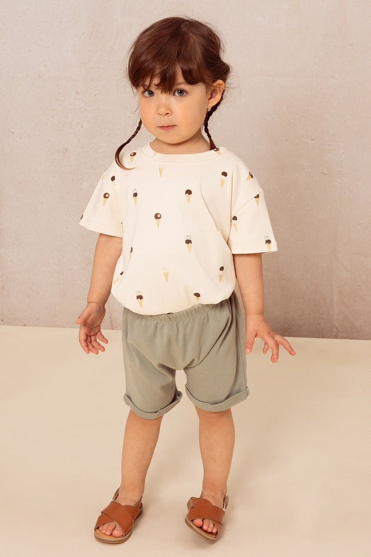 【STUDIO BOHEME】TSHIRT ESSENTIAL ECRU ICECREAM Tシャツ 12m,18m,24m,36m,4y  | Coucoubebe/ククベベ