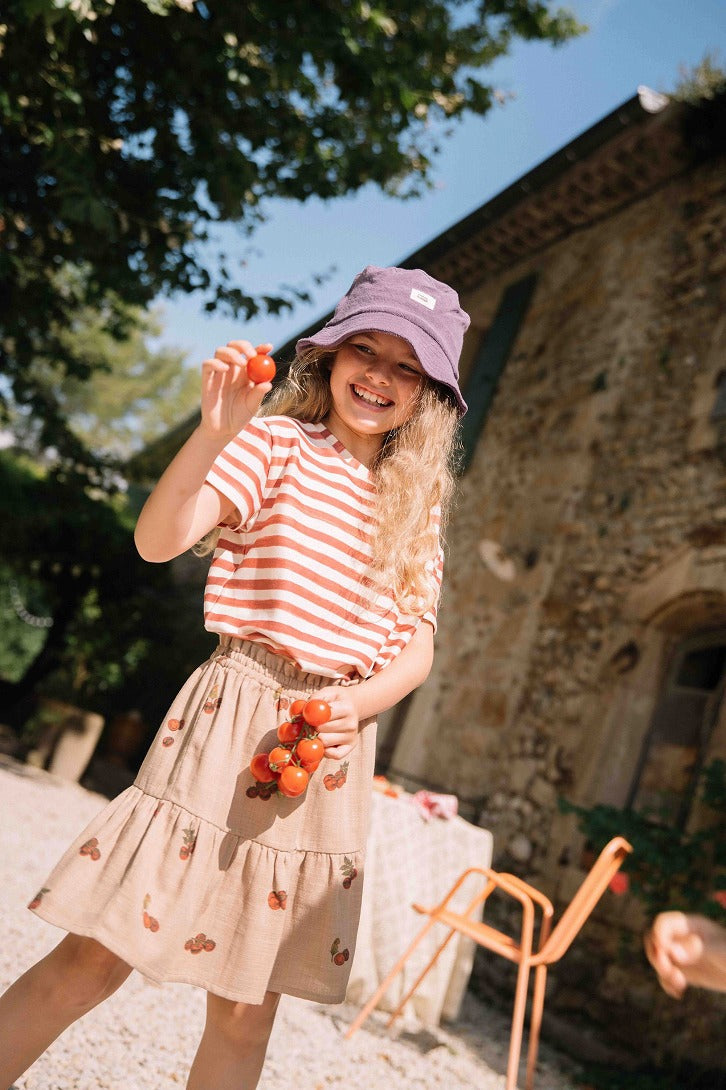 【STUDIO BOHEME】BUCKET HAT NIKO PURPLE 帽子 1/3Y,3/5Y  | Coucoubebe/ククベベ