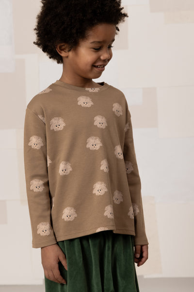 【STUDIO BOHEME】【9月上旬発送】ESSENTIAL T-SHIRT MOCHA/DOGS Tシャツ 12m,18m,24m,36m,4y（Sub Image-2） | Coucoubebe/ククベベ