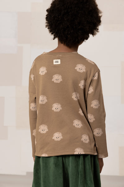 【STUDIO BOHEME】【9月上旬発送】ESSENTIAL T-SHIRT MOCHA/DOGS Tシャツ 12m,18m,24m,36m,4y（Sub Image-3） | Coucoubebe/ククベベ