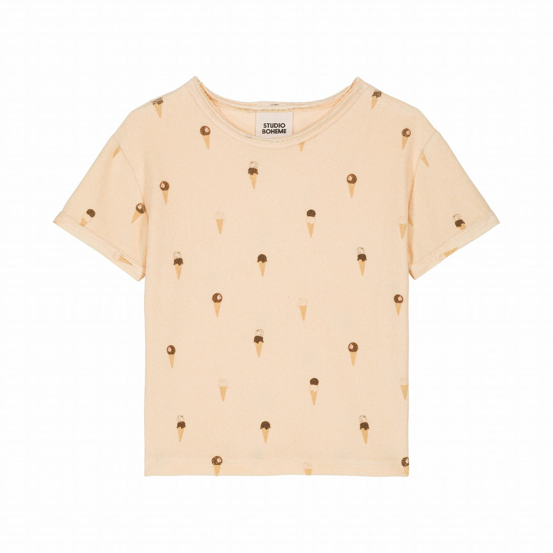 【STUDIO BOHEME】TSHIRT ESSENTIAL VANILLA ICECREAM Tシャツ 12m,18m,24m,36m,4y  | Coucoubebe/ククベベ