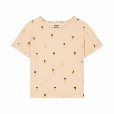 【STUDIO BOHEME】TSHIRT ESSENTIAL VANILLA ICECREAM Tシャツ 12m,18m,24m,36m,4y（Sub Image-1） | Coucoubebe/ククベベ