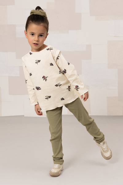 【STUDIO BOHEME】【9月上旬発送】LALA T-SHIRT ECRU/BLACKBERRIES Tシャツ 12m,18m,24m,36m,4y（Sub Image-4） | Coucoubebe/ククベベ