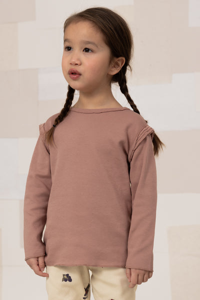 【STUDIO BOHEME】【9月上旬発送】LALA T-SHIRT ROSEWOOD Tシャツ 12m,18m,24m（Sub Image-3） | Coucoubebe/ククベベ