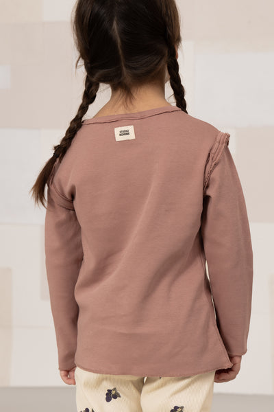 【STUDIO BOHEME】【9月上旬発送】LALA T-SHIRT ROSEWOOD Tシャツ 12m,18m,24m（Sub Image-4） | Coucoubebe/ククベベ
