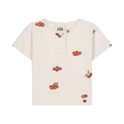 【STUDIO BOHEME】【予約】　T-SHIRT ORSO ECRU TOMATO Tシャツ 12m,18m,24m,36m,4y（Sub Image-1） | Coucoubebe/ククベベ