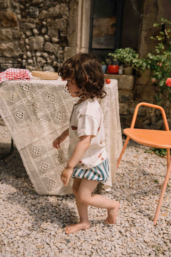 【STUDIO BOHEME】BLOOMERS AMI STRIPES GREEK BLUE ブルマ 6m,12m,18m,24m  | Coucoubebe/ククベベ