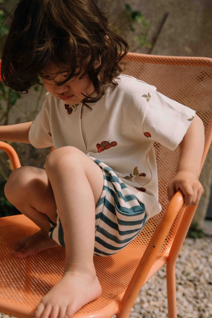 【STUDIO BOHEME】【予約】　T-SHIRT ORSO ECRU TOMATO Tシャツ 12m,18m,24m,36m,4y  | Coucoubebe/ククベベ