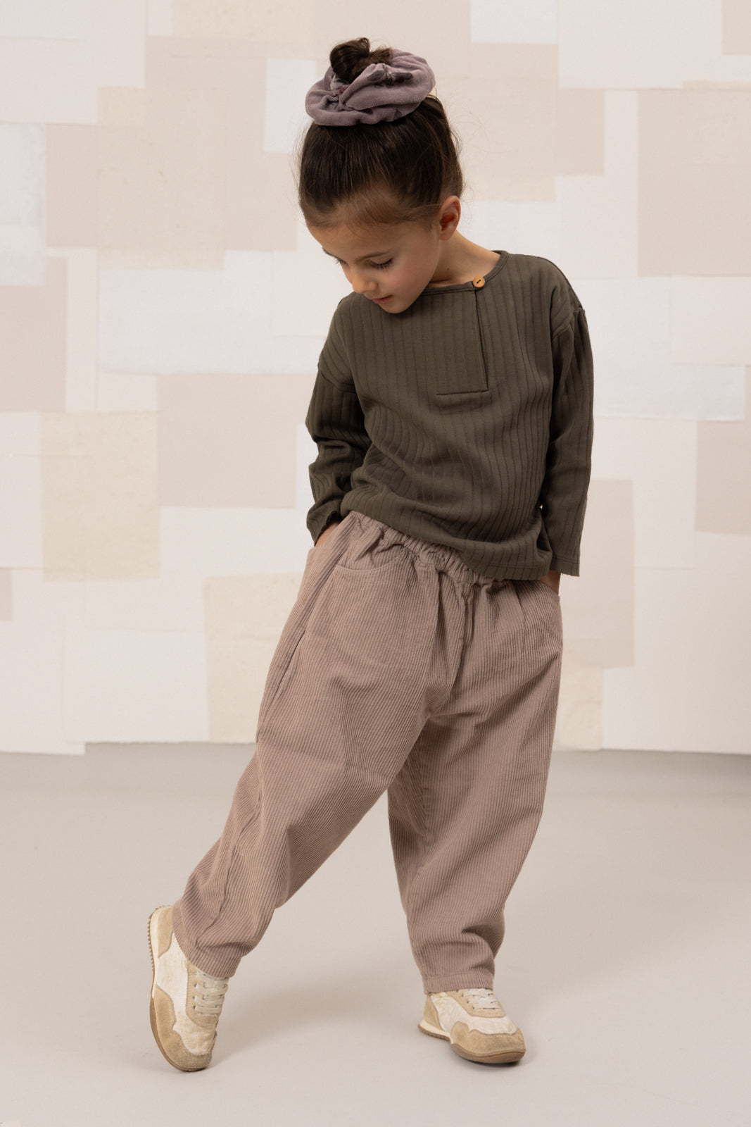 【STUDIO BOHEME】【9月上旬発送】CARROT PANTS LIGHT MAUVE パンツ 12m,18m,24m,36m,4y  | Coucoubebe/ククベベ