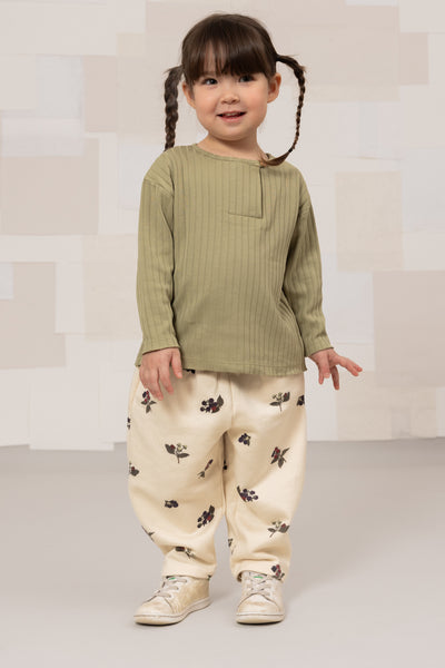 【STUDIO BOHEME】CARROT PANTS ECRU/BLACKBERRIES パンツ 12m,18m,24m,36m（Sub Image-5） | Coucoubebe/ククベベ